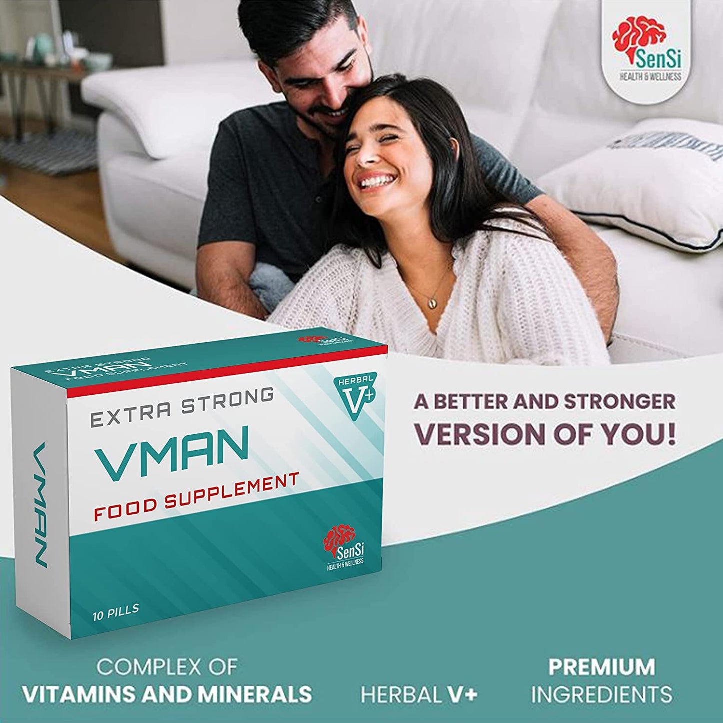 VMAN 100mg | Maximum Duration, Immediate Effect, Without Contraindications, 100% Natural