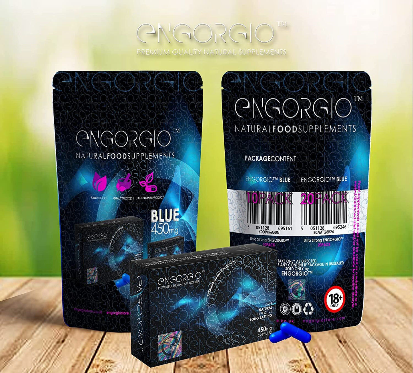 Ultra Strong ENGORGIO™.10 x 450mg Pills - Herbal Supplement