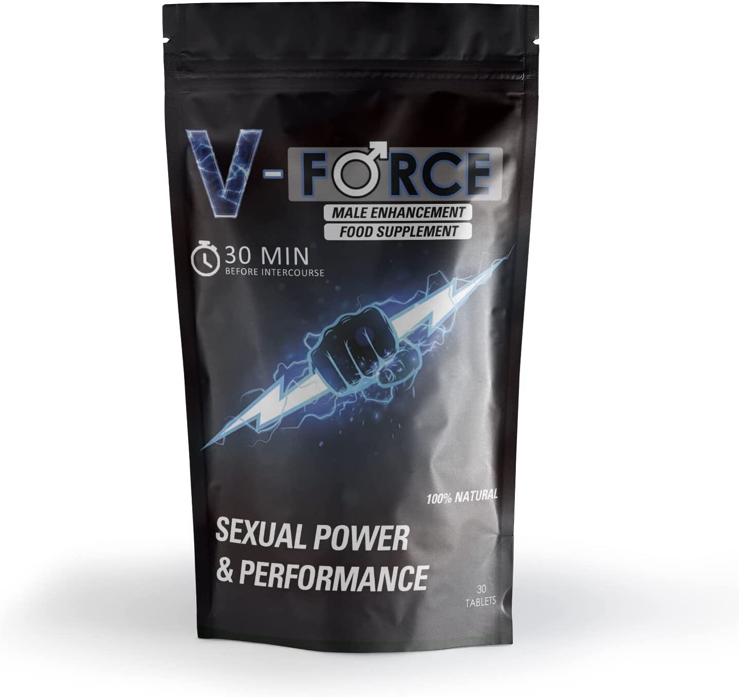 V-Force 100 mg, 30 Herbal Supplement Pills for Men, Performance Enhancing Supplements