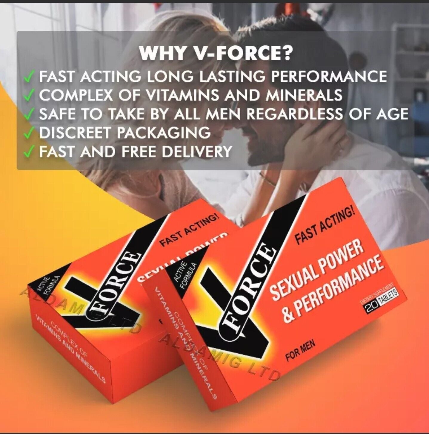 20PC...100MG Male Sex Pills Libido Enhancement Extreme Supply For Men