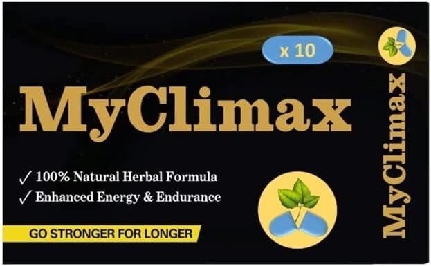 MyClimax - Blue Herbal Energy Supplement for Men, Ginseng, Maximum Energy & Stamina