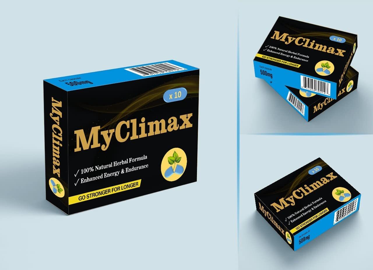 MyClimax - Blue Herbal Energy Supplement for Men, Ginseng, Maximum Energy & Stamina