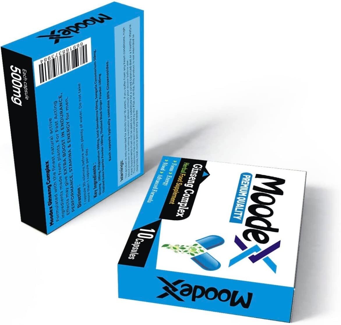 MoodeX Blue-New Stronger for Longer Formula for Men - Ultra Strong Performance Enhancing Pills.