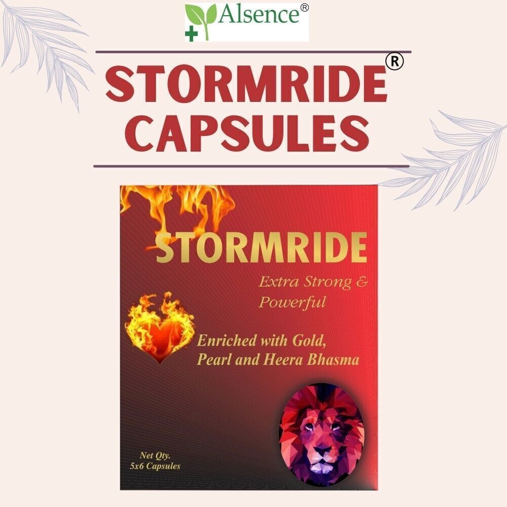 Stormride 30 Capsules Male Enhancement increases vigour and vitality...