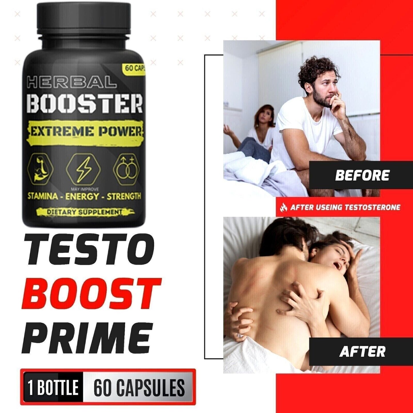 Original Gold Standard Fast Acting Male Performance Enhancement 60 pills bottle