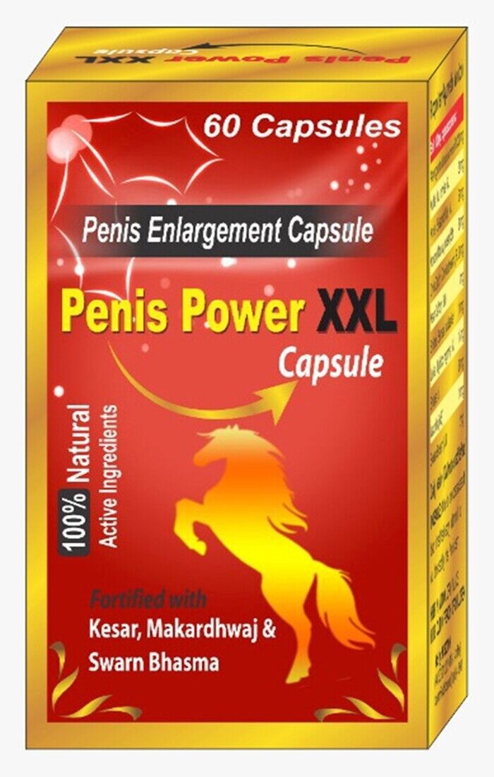 MALE PENIS ENLARGER - LONGER WIDER BIGGER - 6-INCH GROWTH - ENHANCEMENT 60 CAPS