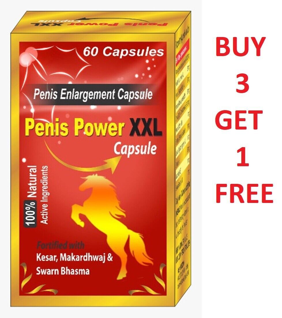 MALE PENIS ENLARGER - LONGER WIDER BIGGER - 6-INCH GROWTH - ENHANCEMENT 60 CAPS