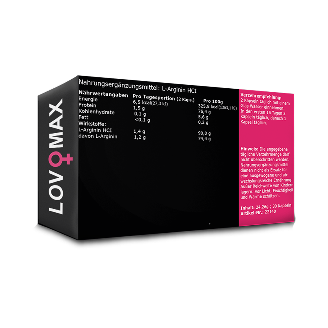 Lovo Max pills for women - more desire for sex and eroticism - delivered discreetly