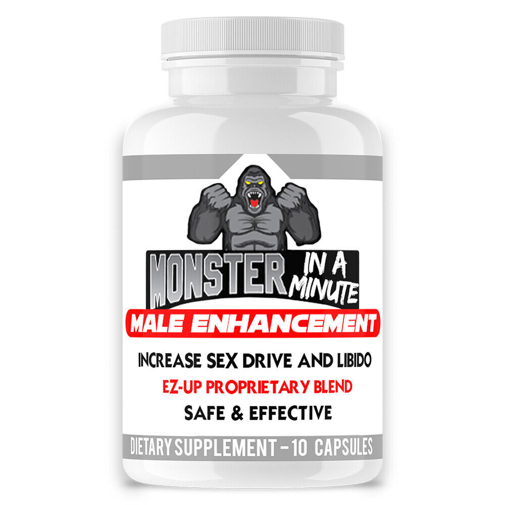 Monster in a Minute Reliable men booster Sex pills for men Angry Supplements 2pk