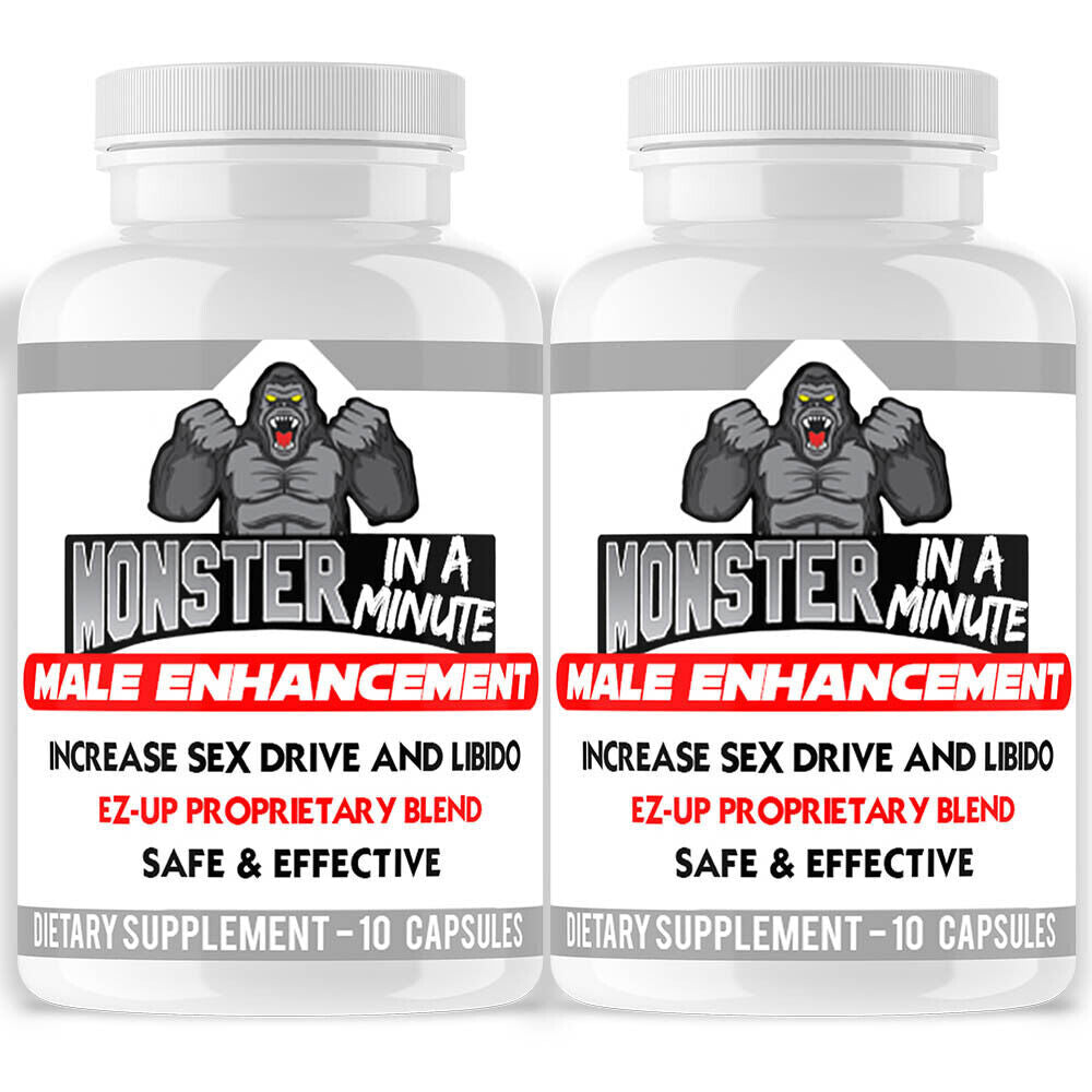 Monster in a Minute Reliable men booster Sex pills for men Angry Supplements 2pk