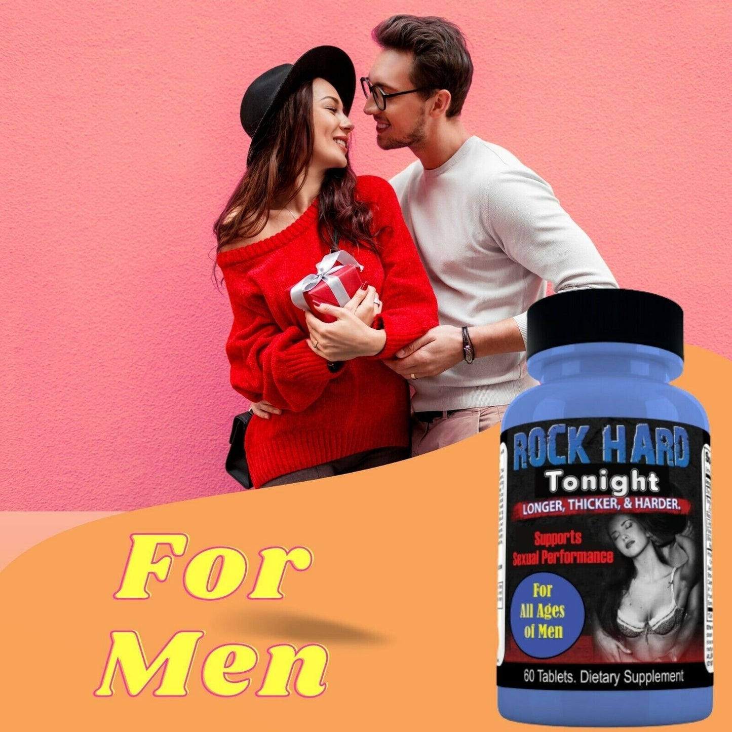 Rock Hard Tonight Male Testosterone Booster, Performance Strength Sex Pill