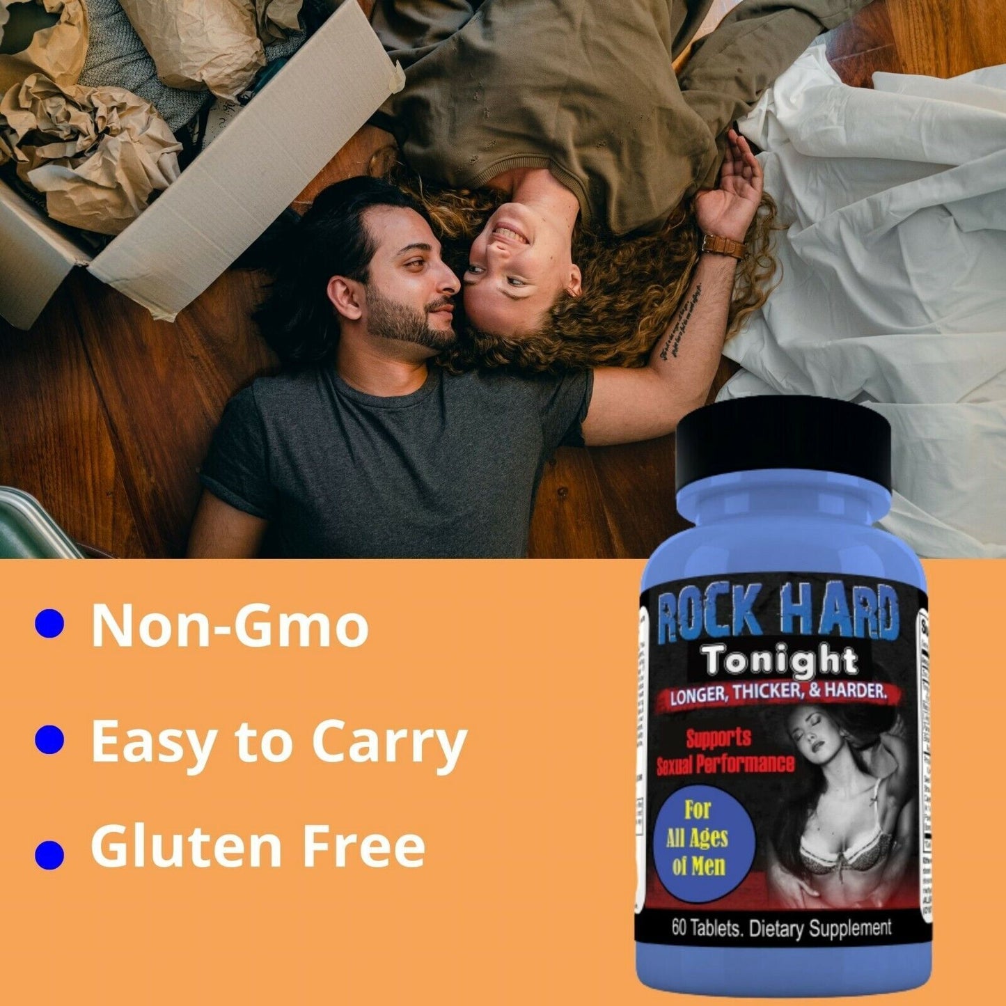 Rock Hard Tonight Male Testosterone Booster, Performance Strength Sex Pill