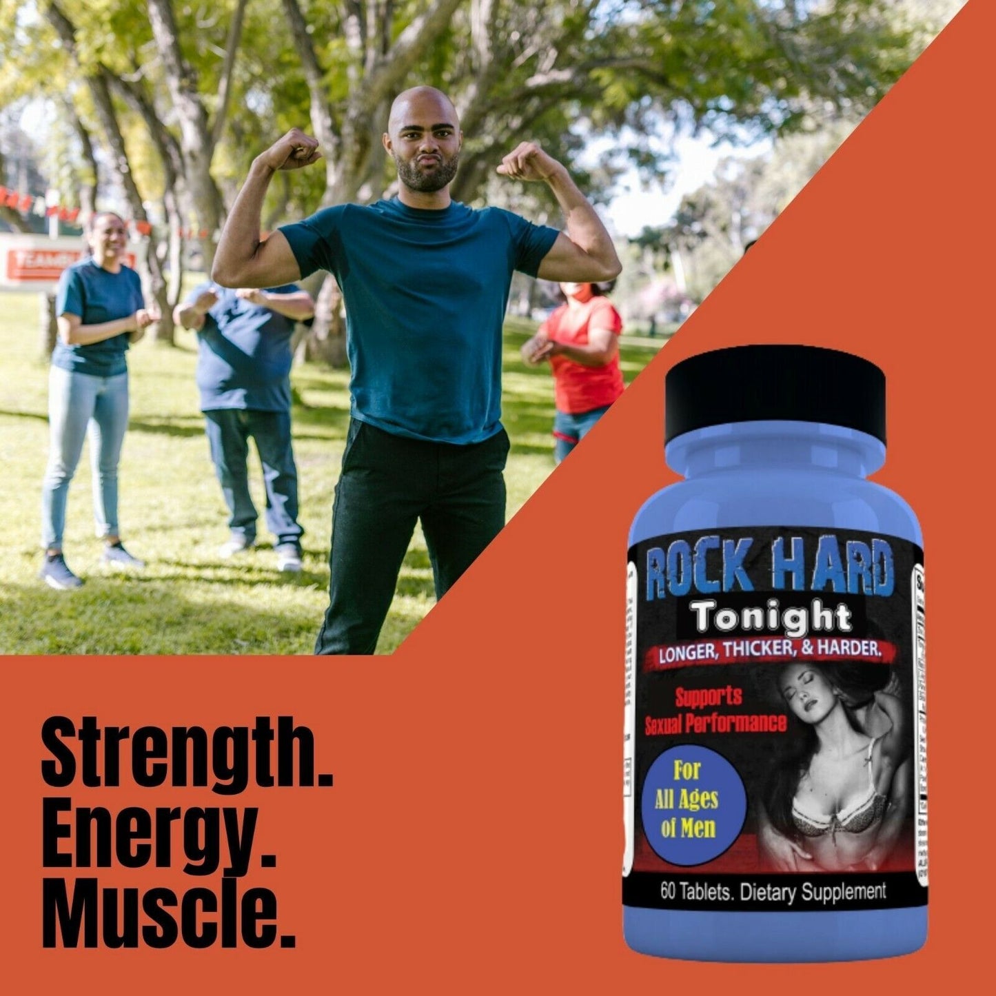 Rock Hard Tonight Male Testosterone Booster, Performance Strength Sex Pill