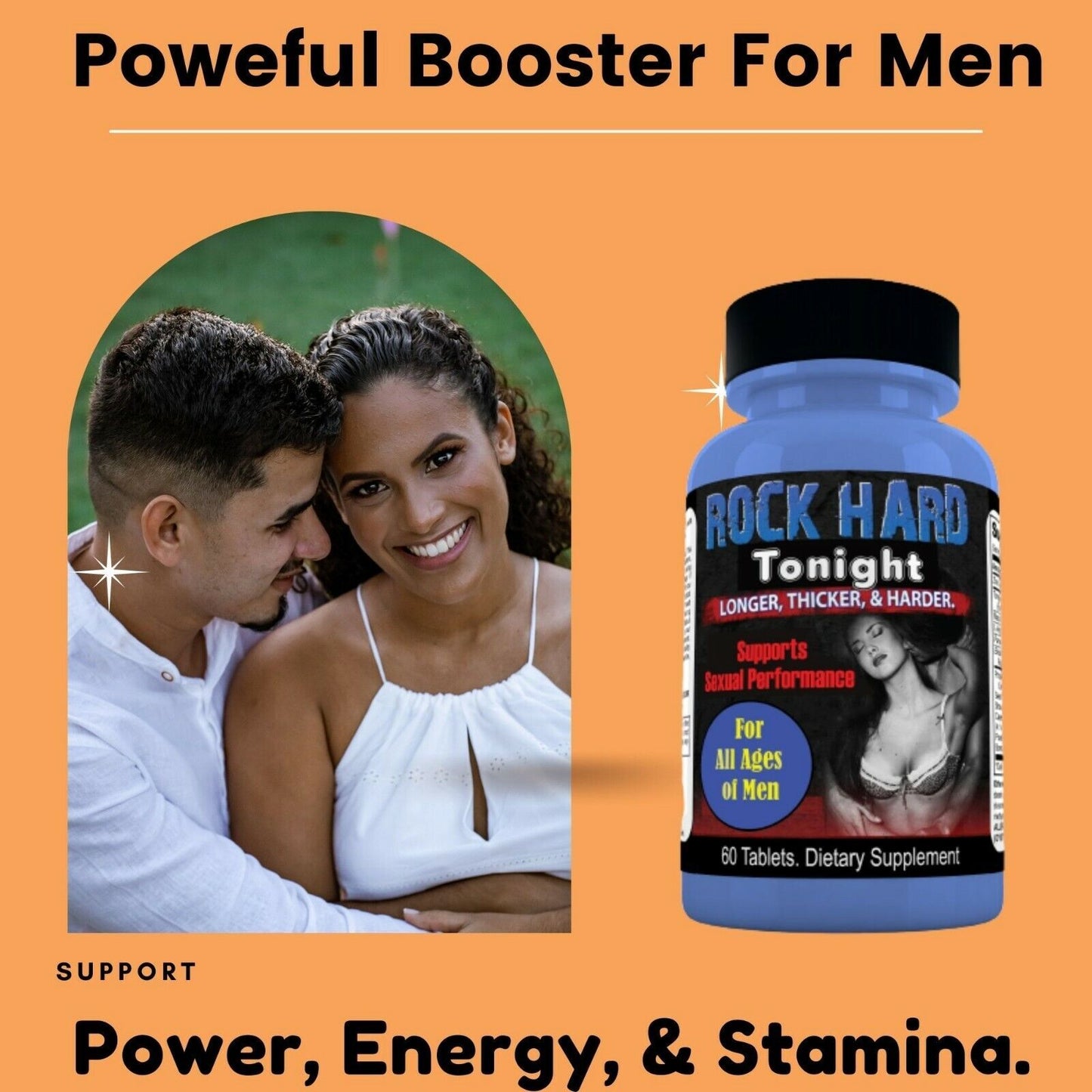 Rock Hard Tonight Male Testosterone Booster, Performance Strength Sex Pill
