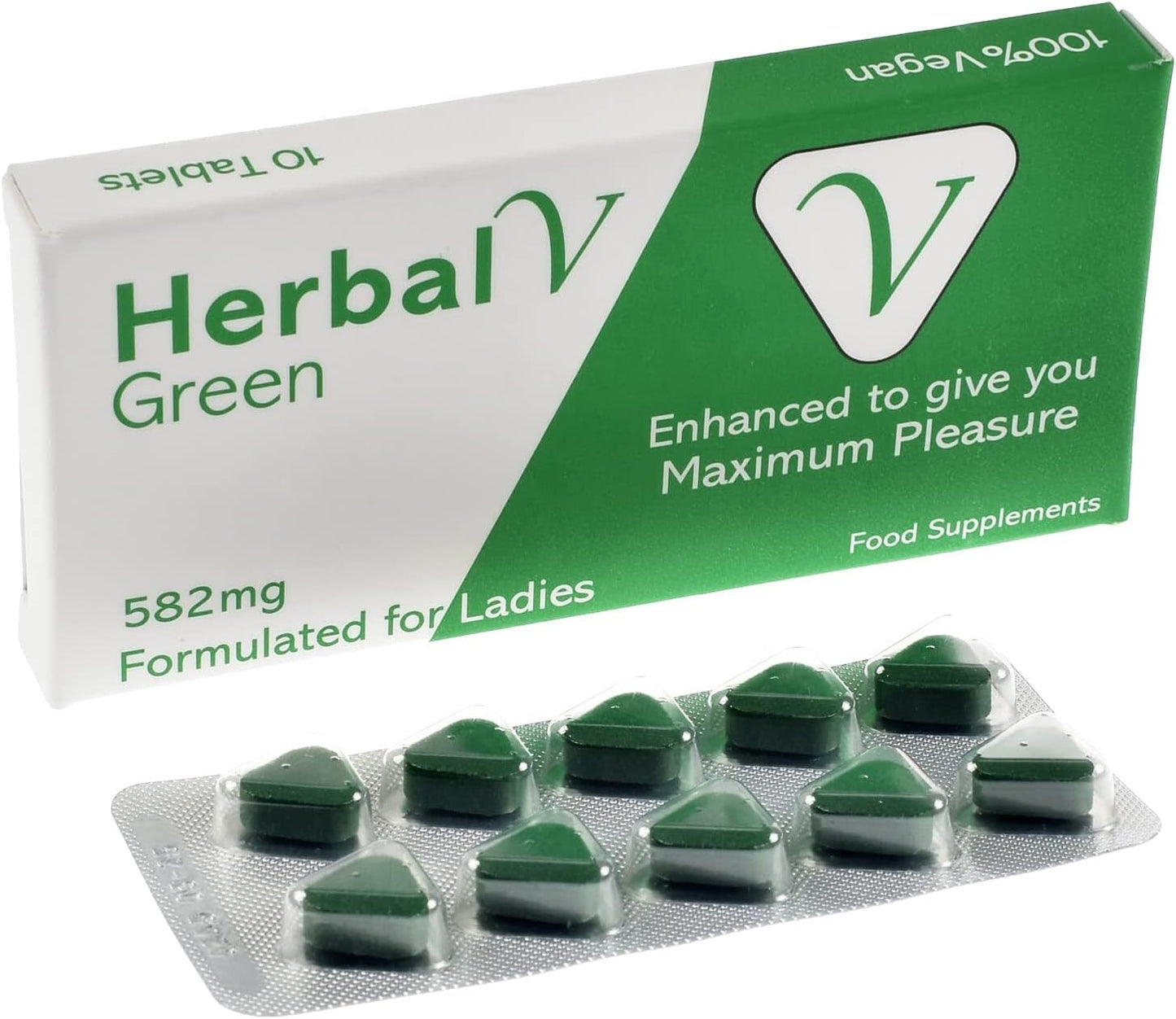 Herbal V Green Libido Booster for Women - Powerful Fast Acting Female