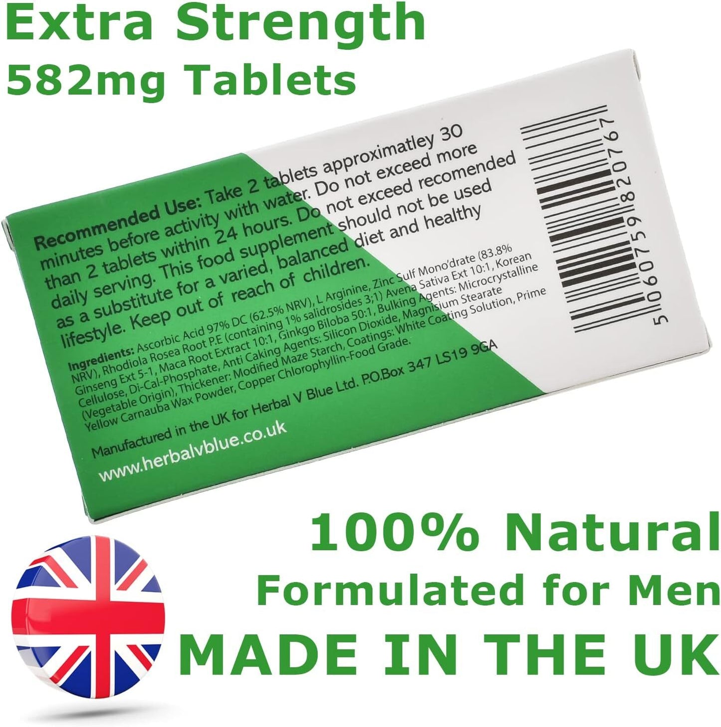 Herbal V Green Libido Booster for Women - Powerful Fast Acting Female