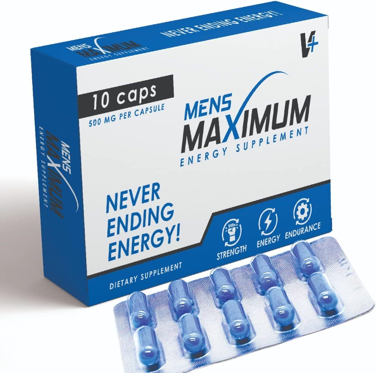 10 High Dose Blue Tablets. Strong. Fast. Long-Blue Power from Nature