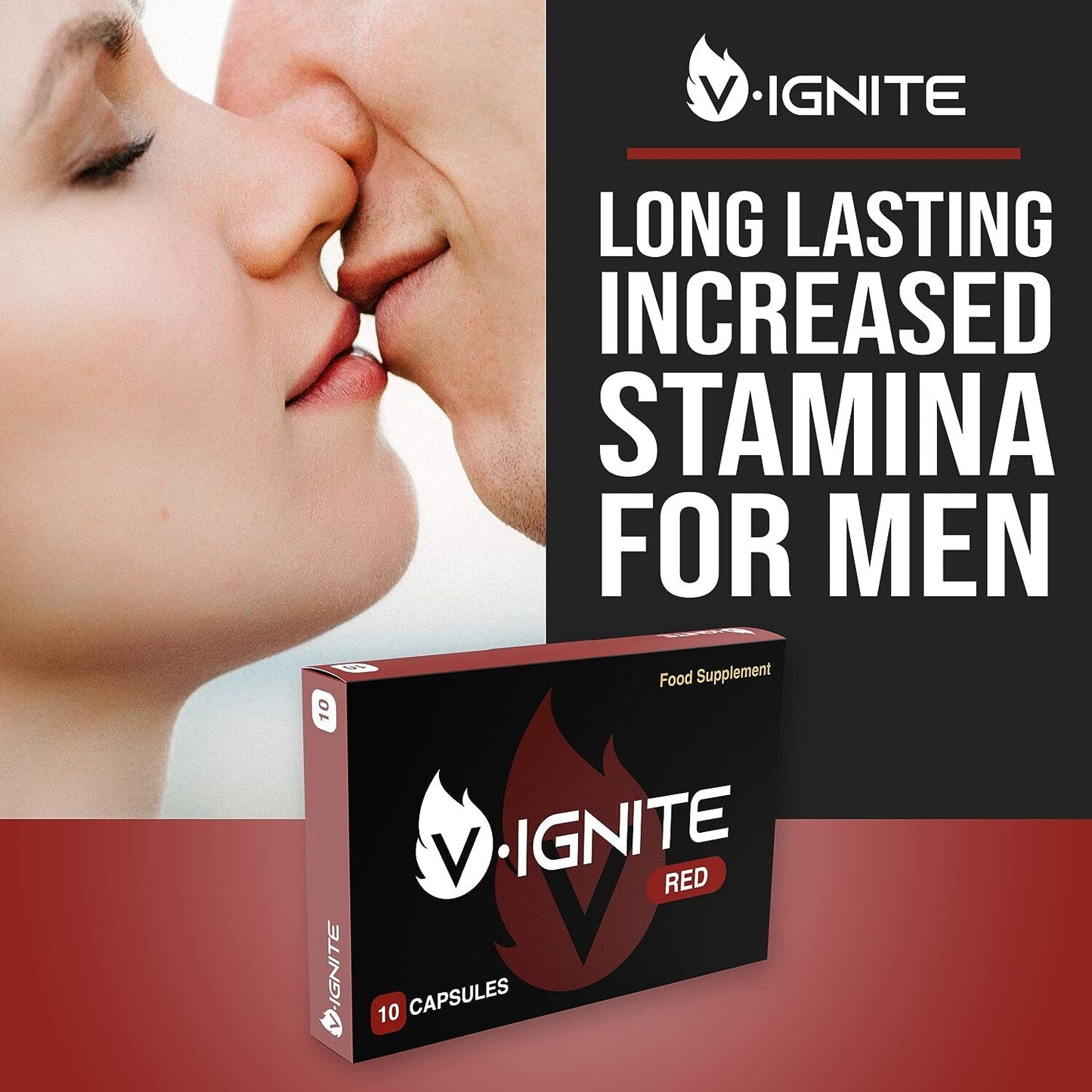 V•IGNITE - Strong and Fast Acting - 10 Capsules for Men | 100% Effective Natural Ingredients