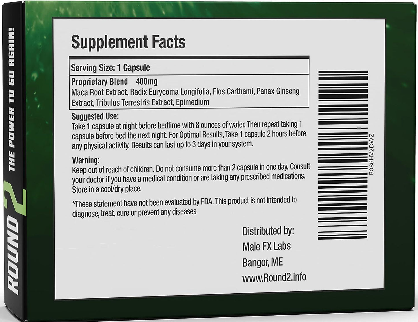 Round 2 - All Natural Energy, Strength & Endurance (10 Caps)