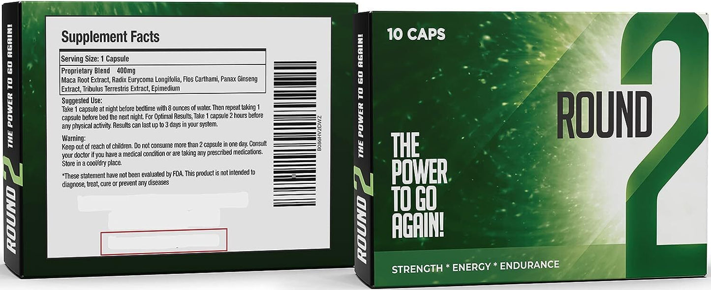 Round 2 - All Natural Energy, Strength & Endurance (10 Caps)