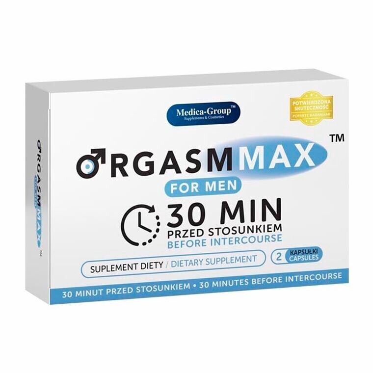 ORGASM MAX for Men Quick Strong Long Erection Libido Potency Control Ejaculation