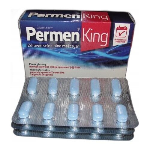 PERMEN KING 30 Tablets STRONG POTENCY ERECTION LIBIDO ENHANCER PILLS