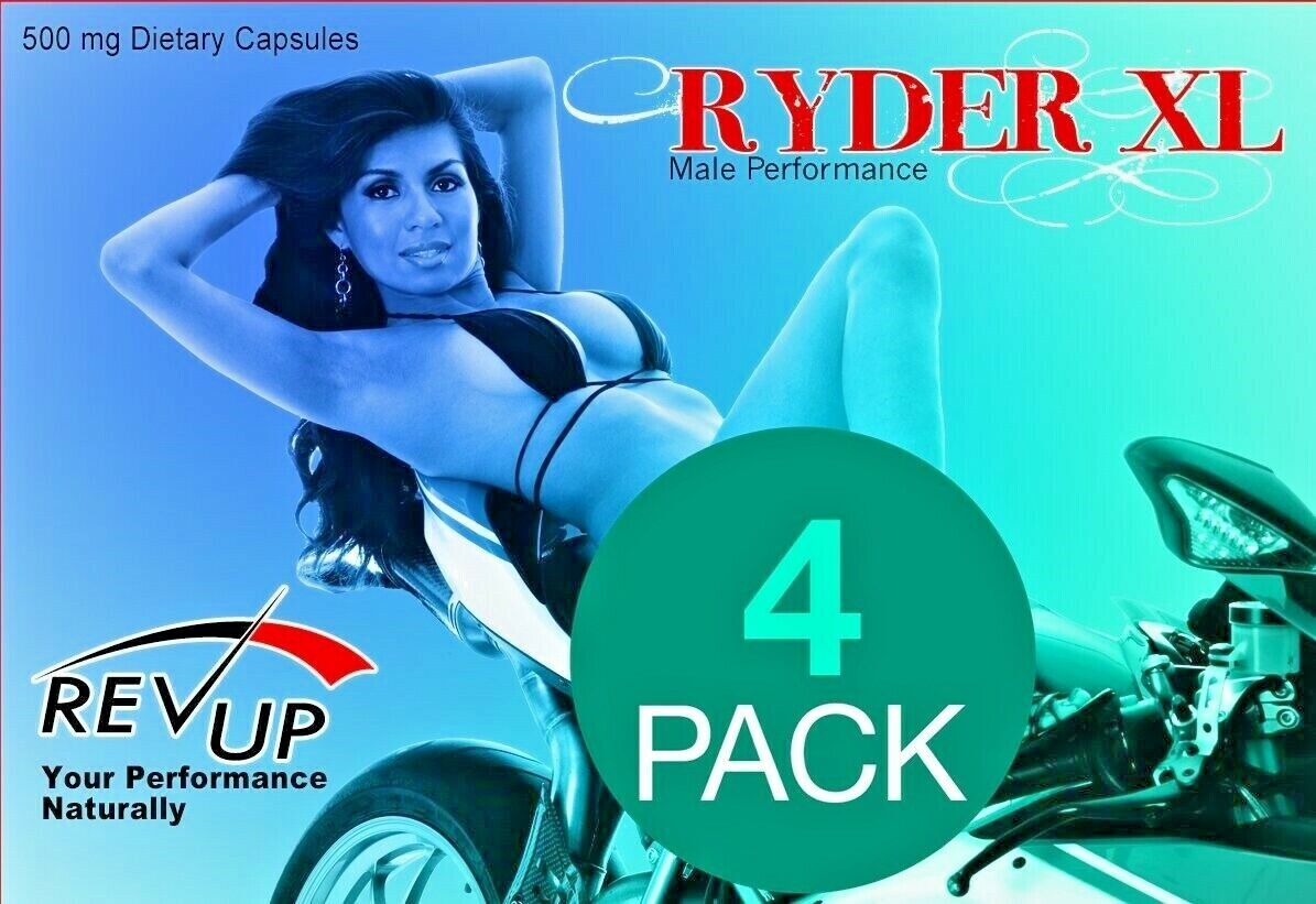Ryder XL Super Strength New All-Natural Men's Vitality Pill - 10 Capsules