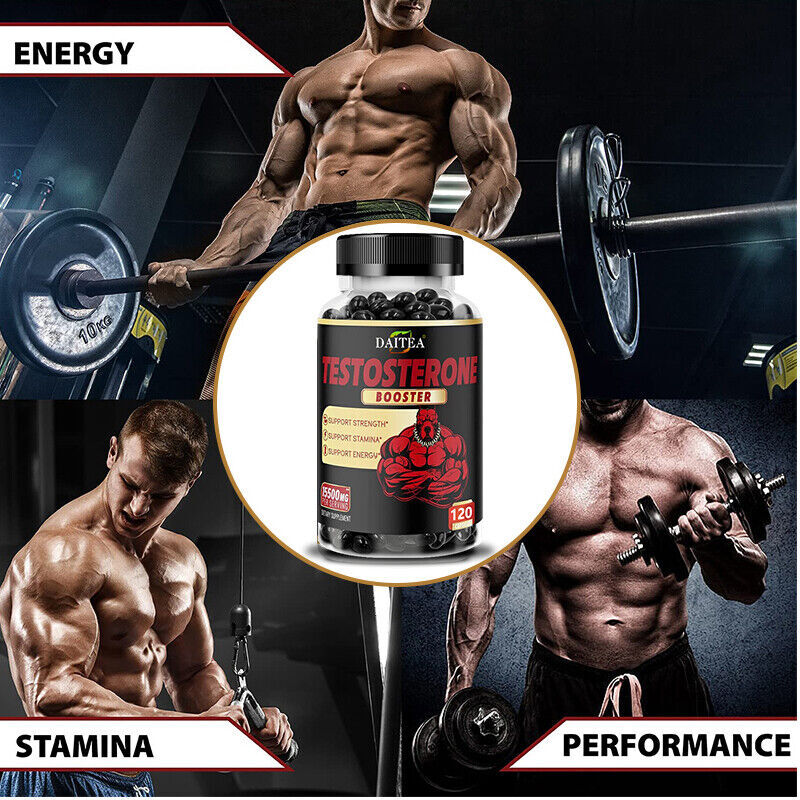 Natural Testosterone Booster for Men Improve Stamina & Performance Fitness 120 CAPS
