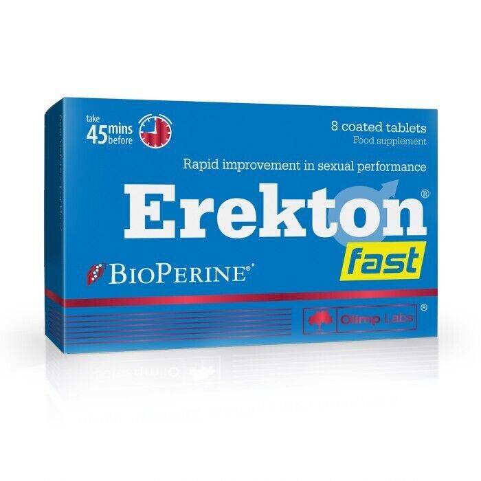OLIMP Erekton Fast 10 Tablets STRONG POTENCY ERECTION LIBIDO ENHANCER PILLS