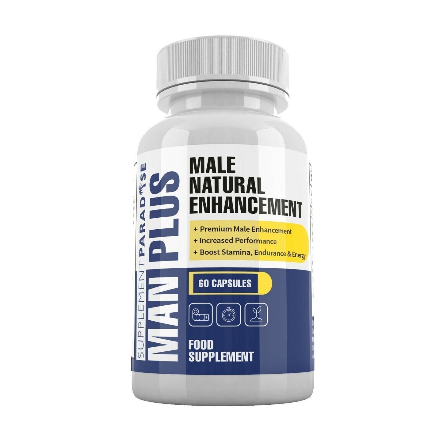 Man Plus - Male Natural Enhancement - 1 Month Supply - (60 Capsules)