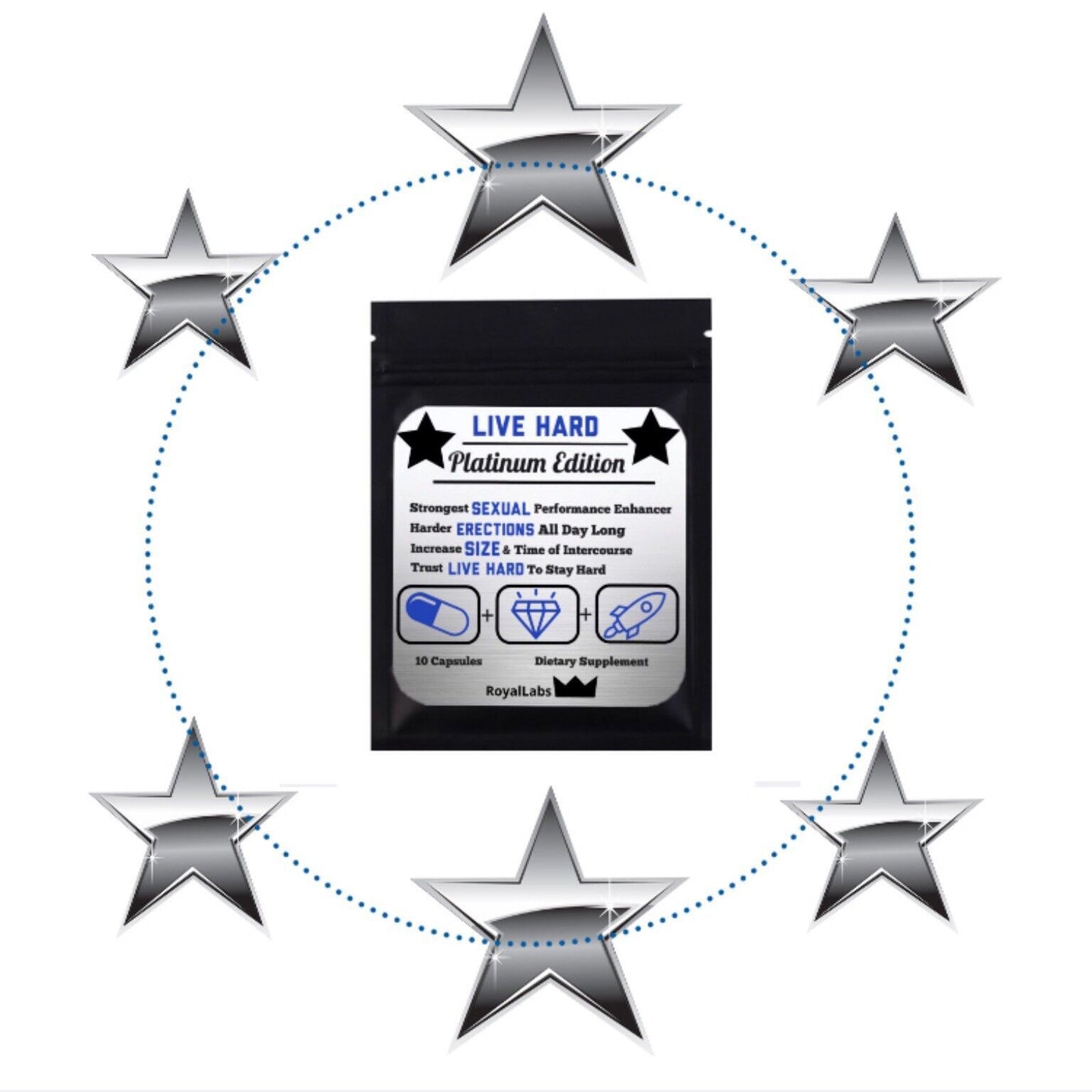 Live Hard Platinum 30 Male Enhancement Sex Pills Performance Enhancers