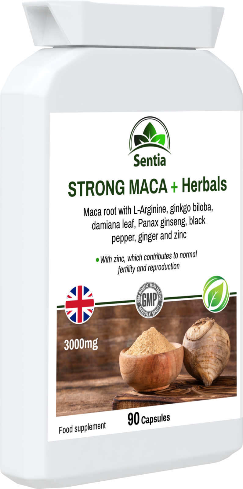 MACA + Herbals 90 Capsules SUPPORT Male Female Sexual Health, Libido, Menopause