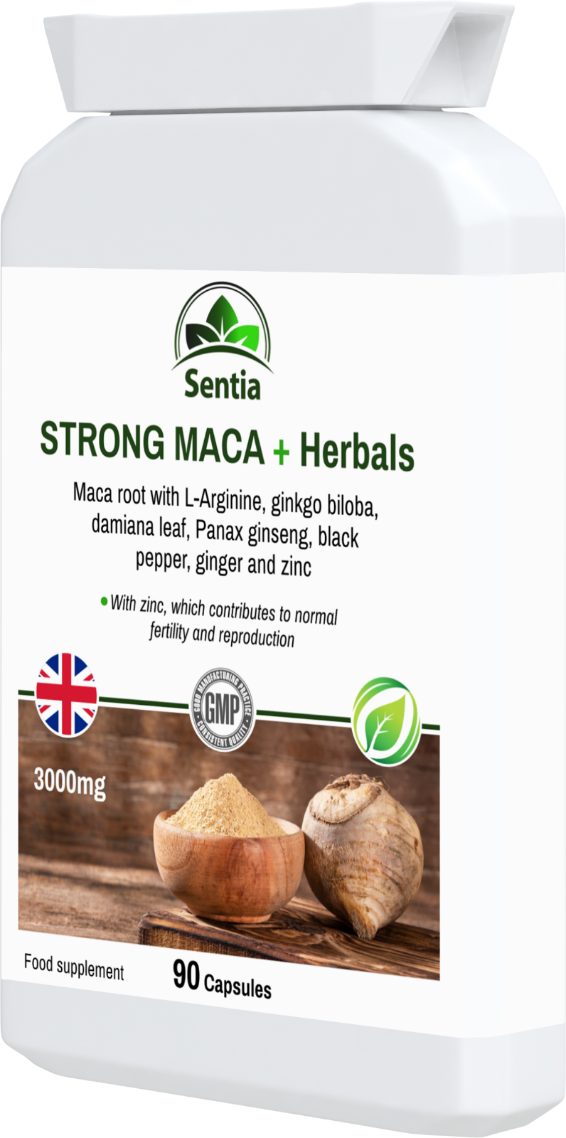 MACA + Herbals 90 Capsules SUPPORT Male Female Sexual Health, Libido, Menopause