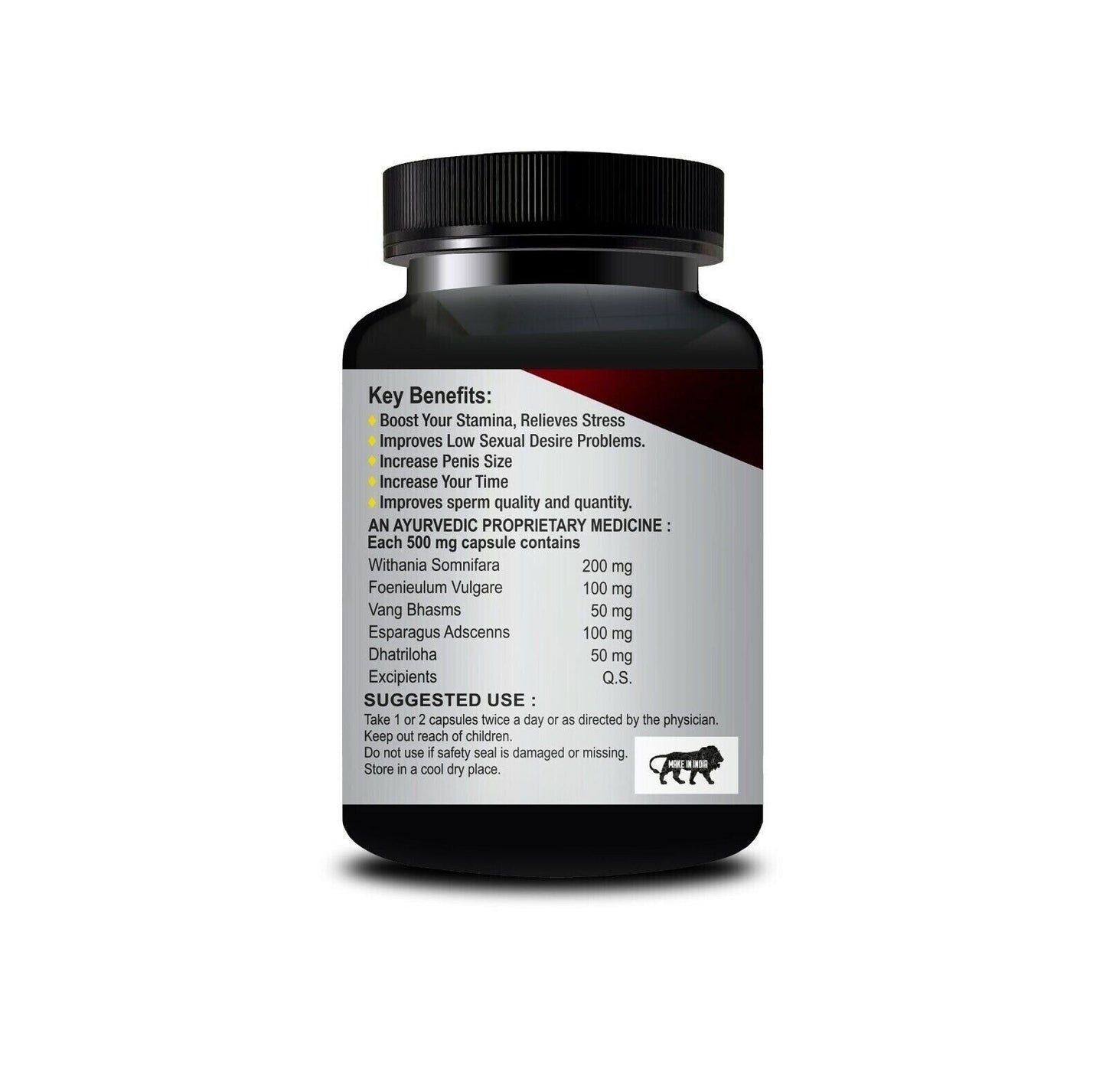 Sabates Big Ride Capsule For Improves Sexual Potency & Performance 30 Capsules