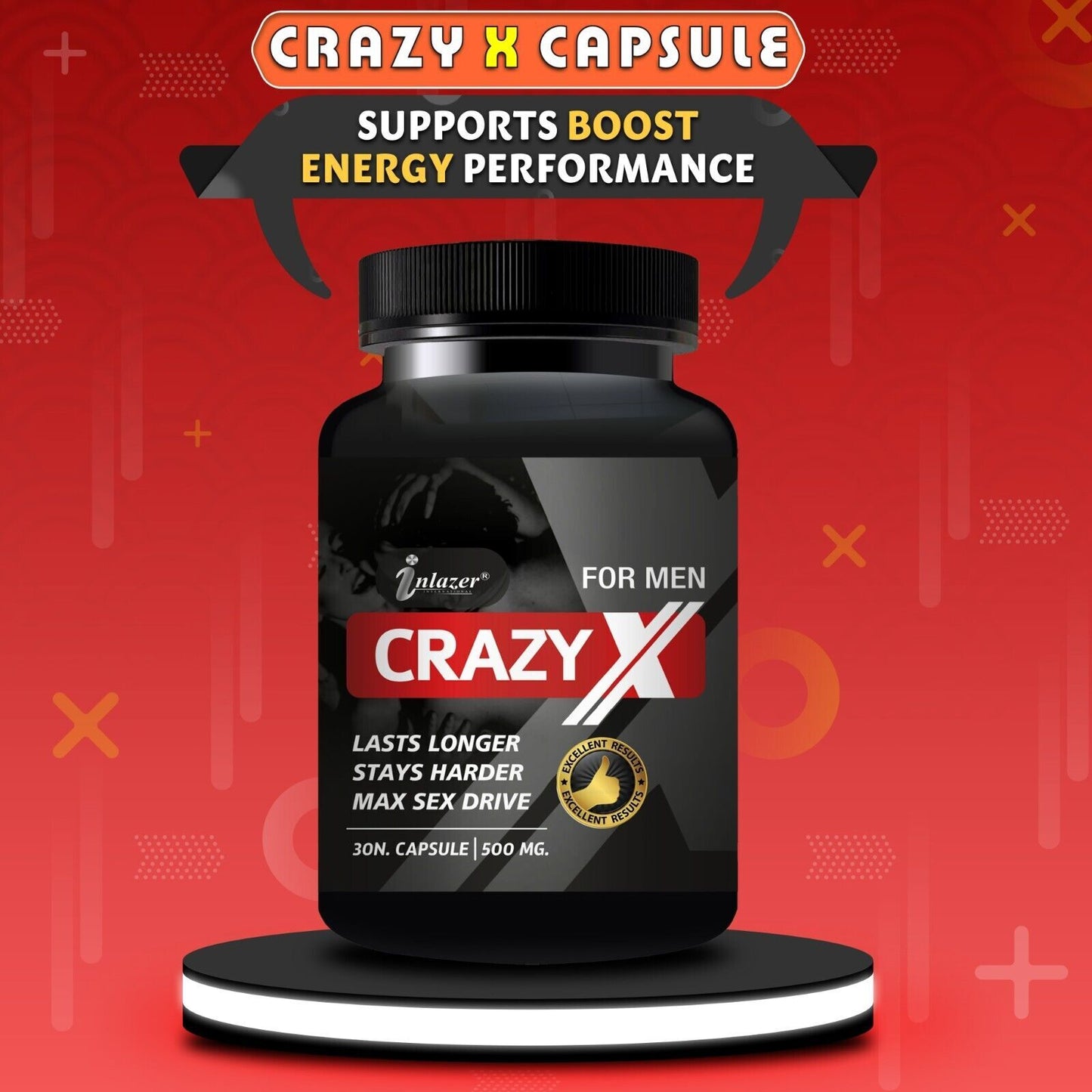 Sabates Crazy-X Increase Sperm Strength Sex Capsule Sex Power Sexual Pills (30)