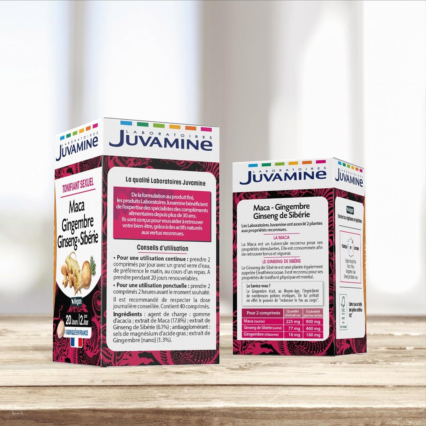 JUVAMINE - Sexual Toner - Maca Ginseng Ginger - 40 Tablets