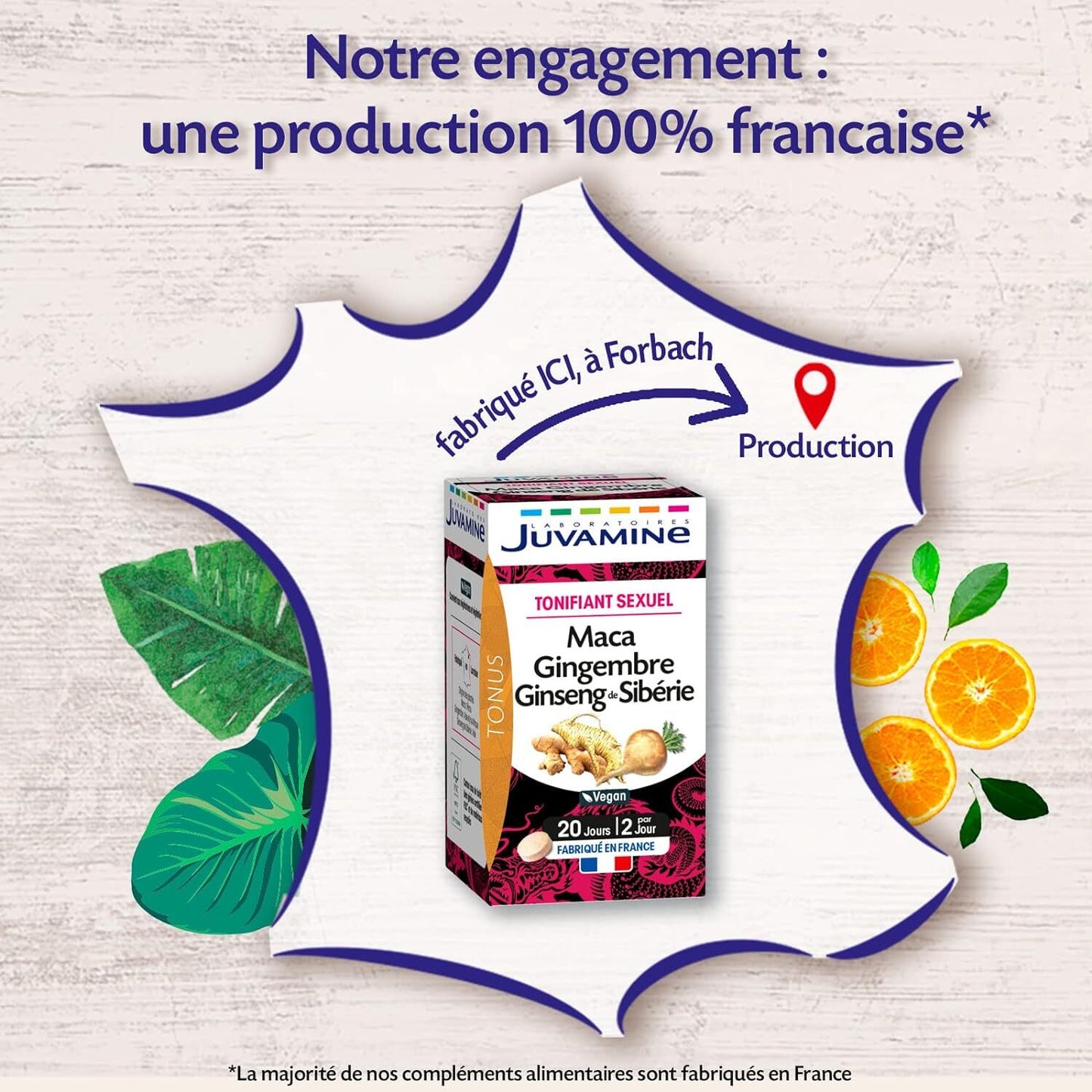 JUVAMINE - Sexual Toner - Maca Ginseng Ginger - 40 Tablets