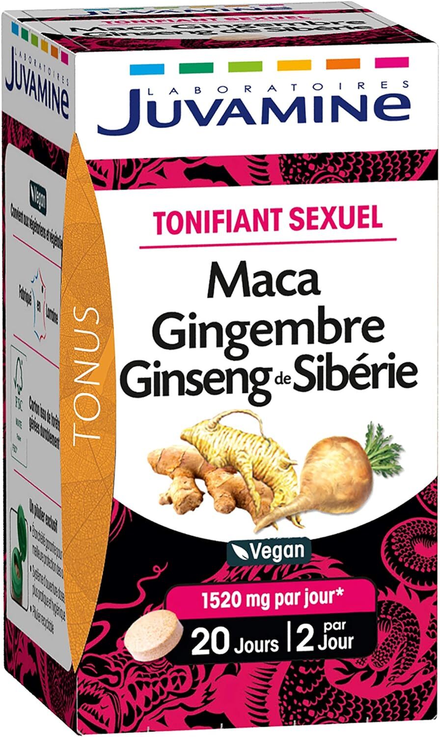 JUVAMINE - Sexual Toner - Maca Ginseng Ginger - 40 Tablets