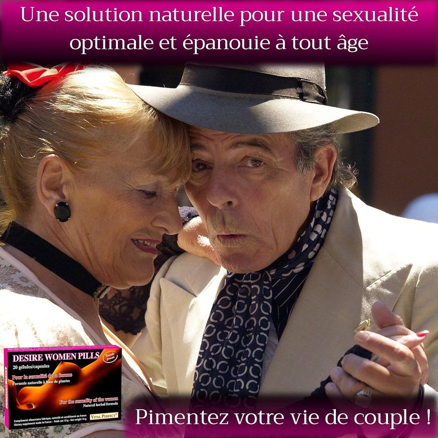 Desire Women Pills, Formula for Lust and Libido, 20 Capsules, Aphrodisiac for Women