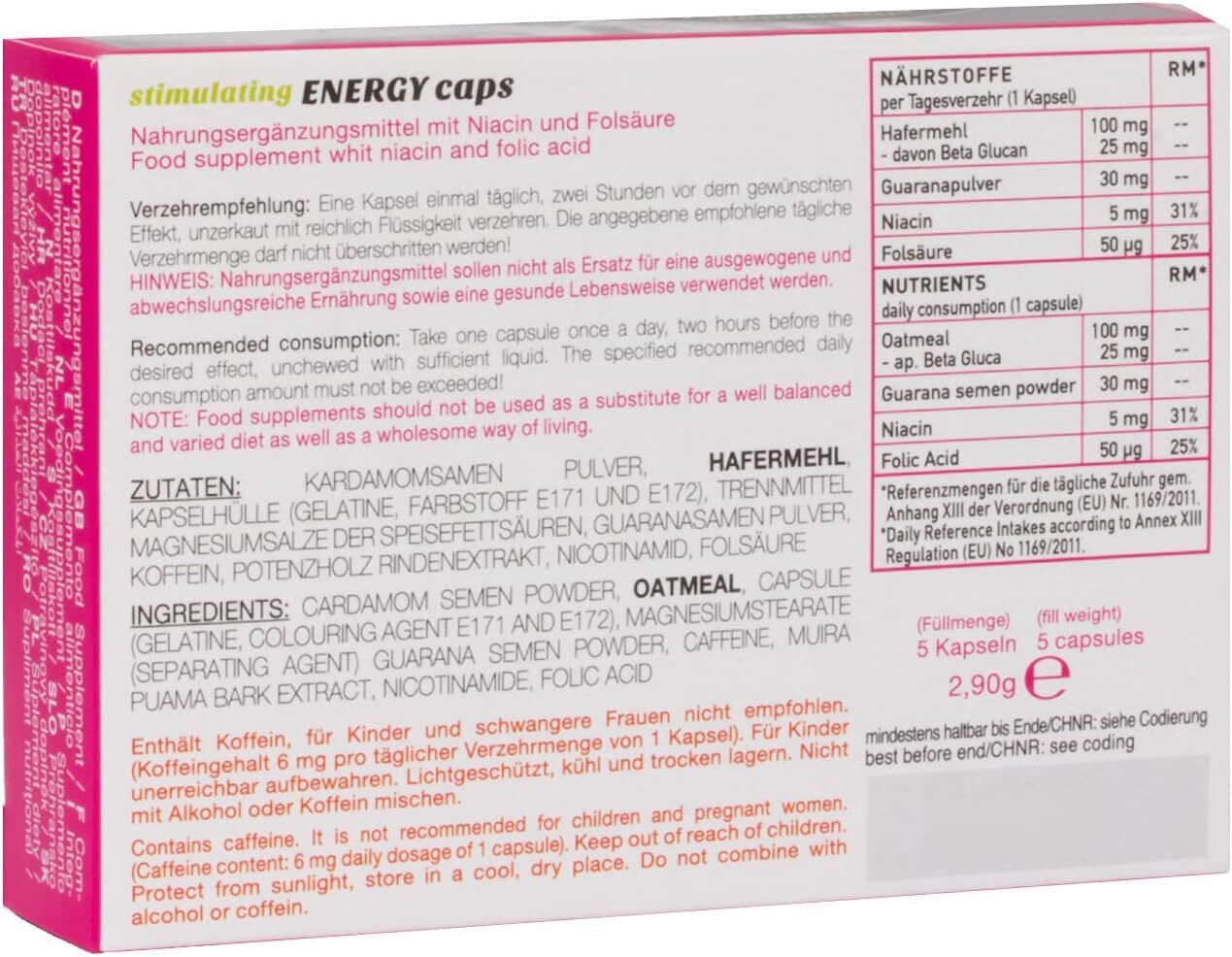 Lustpillen 14 g increases sensations and passion desire sexual desire libido of the woman stimulating energy caps