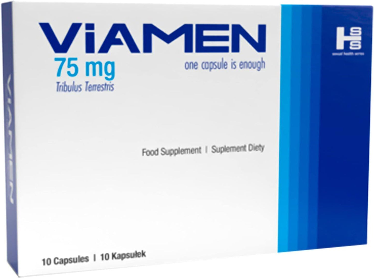 VIAMEN™ (3x10 cápsulas) para una erección fuerte, efecto inmediato, con L-arginina, tribulus terrestris, ginseng, maca, cápsulas de potencia para hombres
