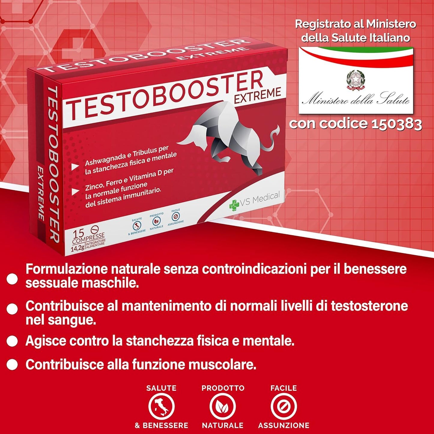 Supplement for MEN, Immediate Ultra Strong Effect, Improves Performance and Endurance