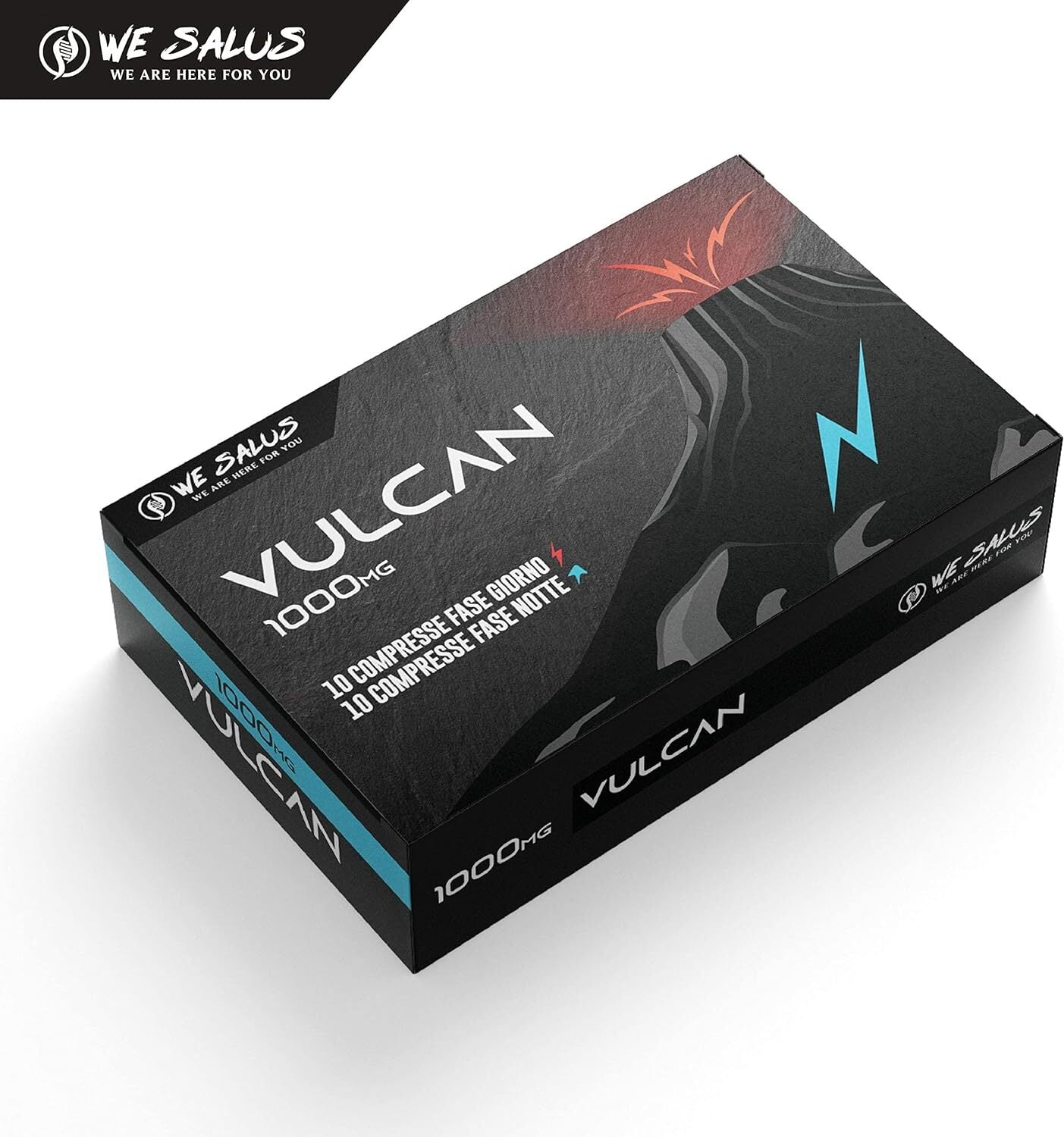 VULCAN | DAY AND NIGHT TABLETS 1000 Mg | QUICK AND POWERFUL ACTION | MADE IN ITALY