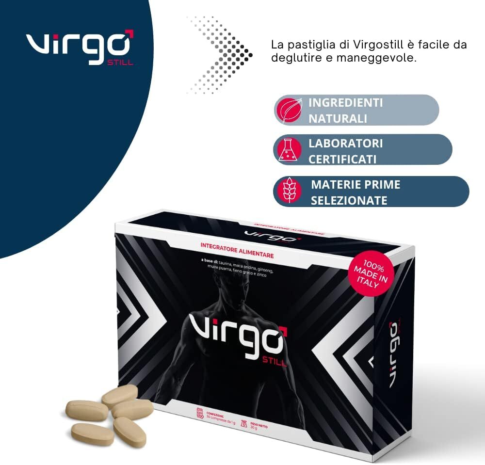 VirgoStill Sexual Supplement for Men - Instant and Prolonged Action to Increase Vigour, Performance and Resistance