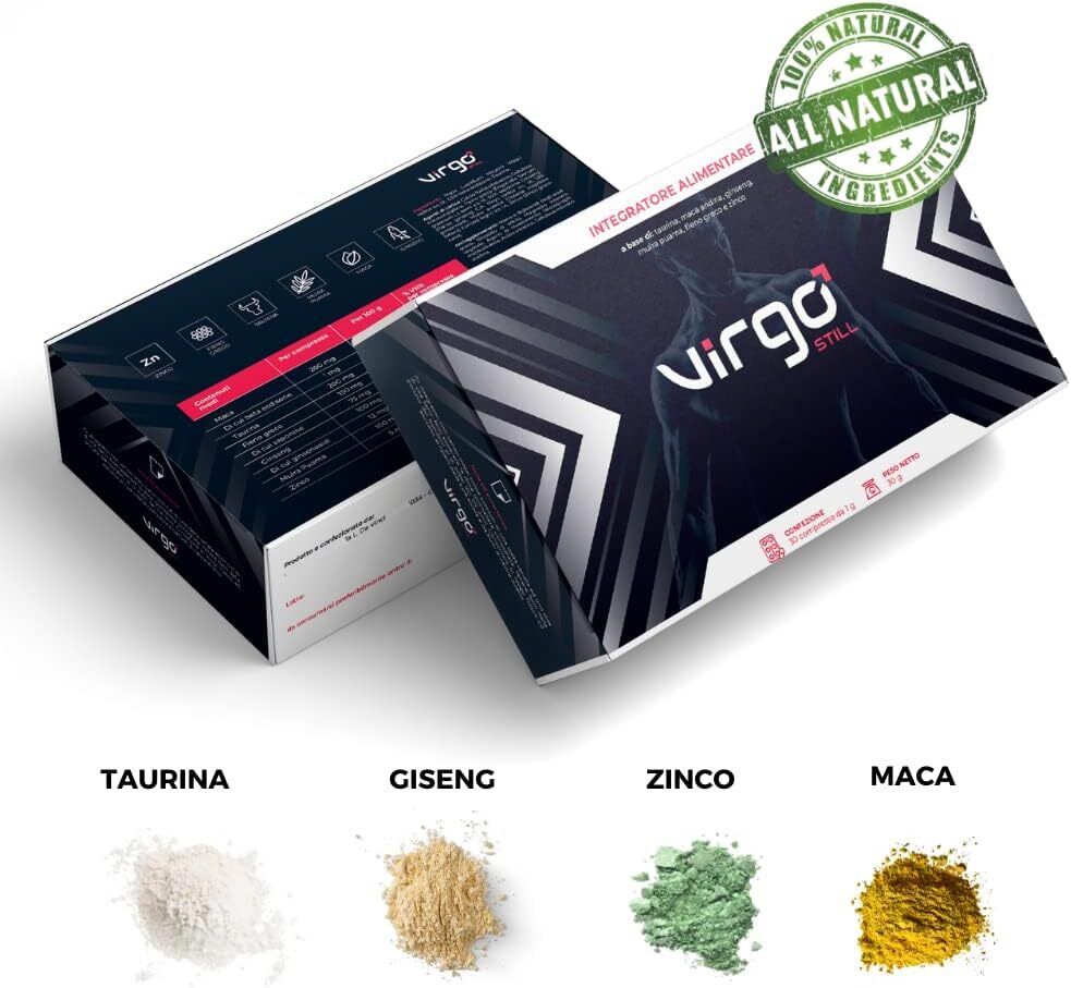 VirgoStill Sexual Supplement for Men - Instant and Prolonged Action to Increase Vigour, Performance and Resistance