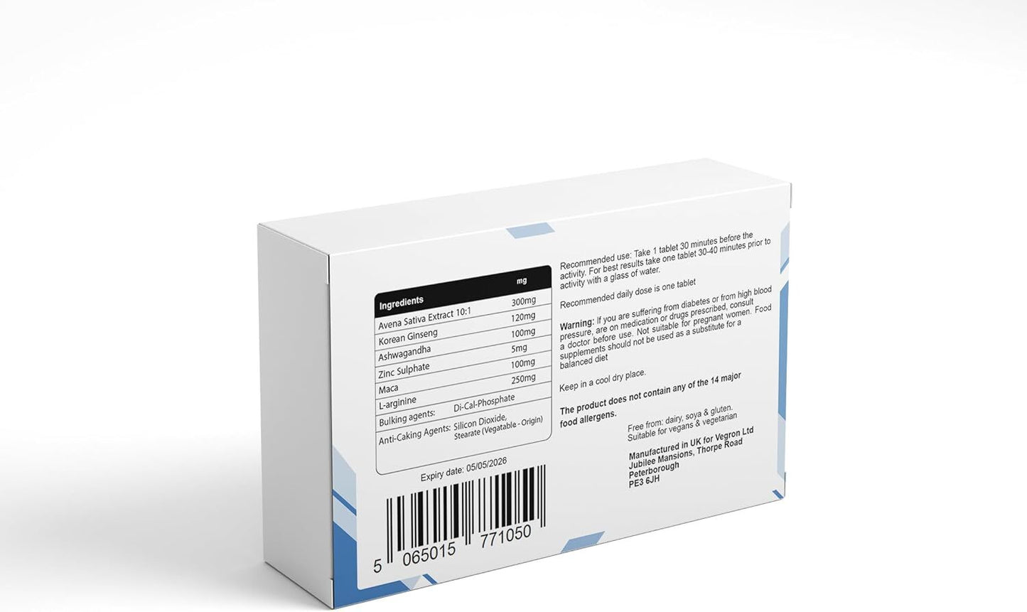 V Line Ocean Blue 30 Tablets. Premium Male Enhancement Support