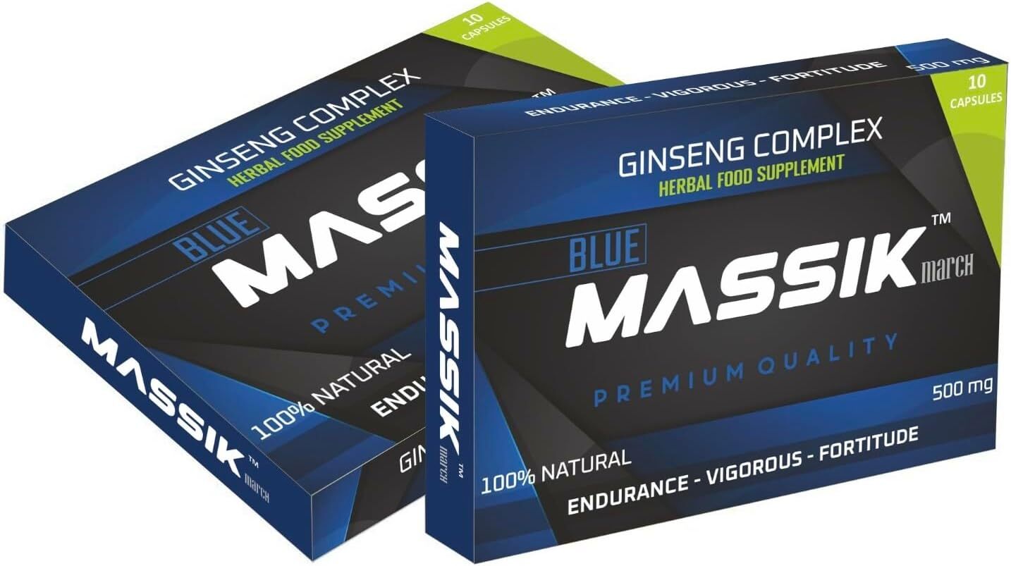 MASSIK MARCH - Herbal Supplement for Men, Extra Strength Performance Enhancing Pills