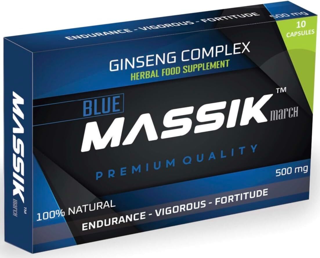 MASSIK MARCH - Herbal Supplement for Men, Extra Strength Performance Enhancing Pills