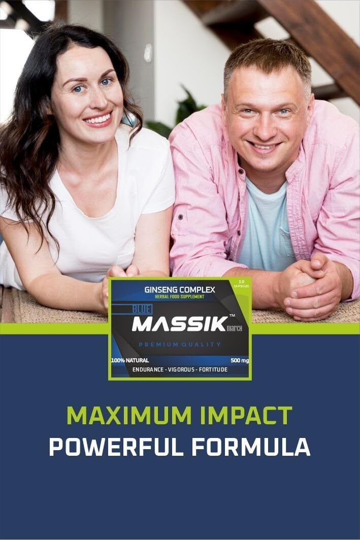 MASSIK MARCH - Herbal Supplement for Men, Extra Strength Performance Enhancing Pills