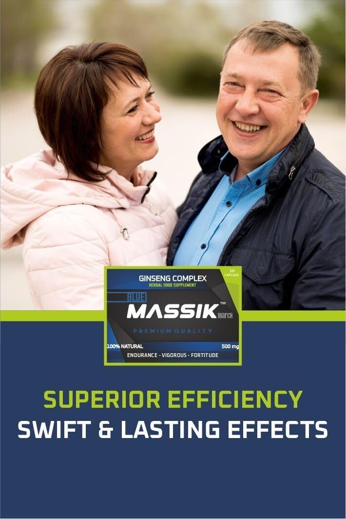 MASSIK MARCH - Herbal Supplement for Men, Extra Strength Performance Enhancing Pills